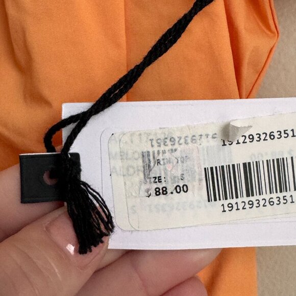 ASTR the Label | Melon Aldrin‎ Top Boned Corset Style Top Blouson Sleeves Ruffle - Picture 5 of 10